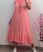 Robe gaz de coton Elsa orange