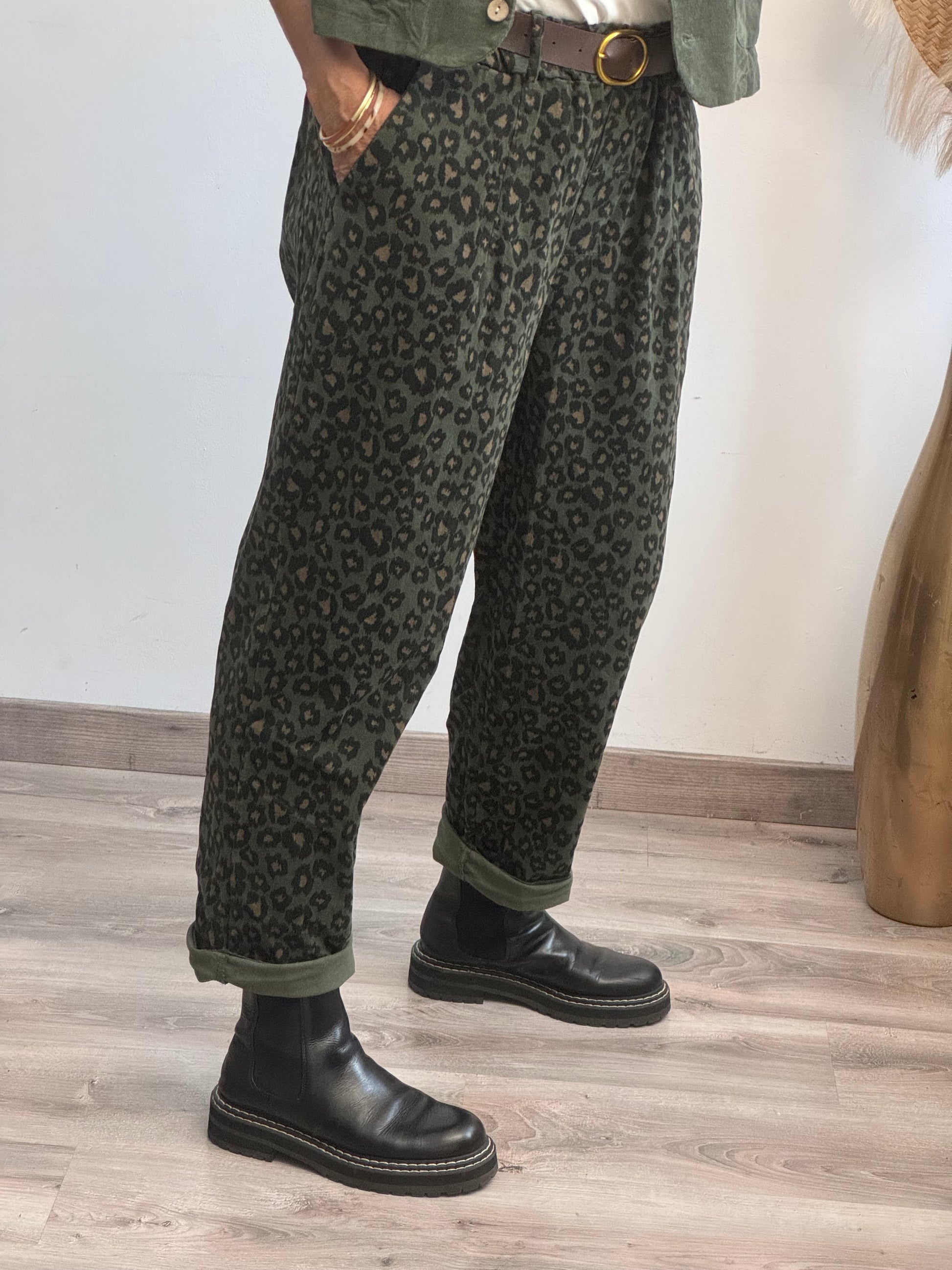Pantalon Tiago kaki