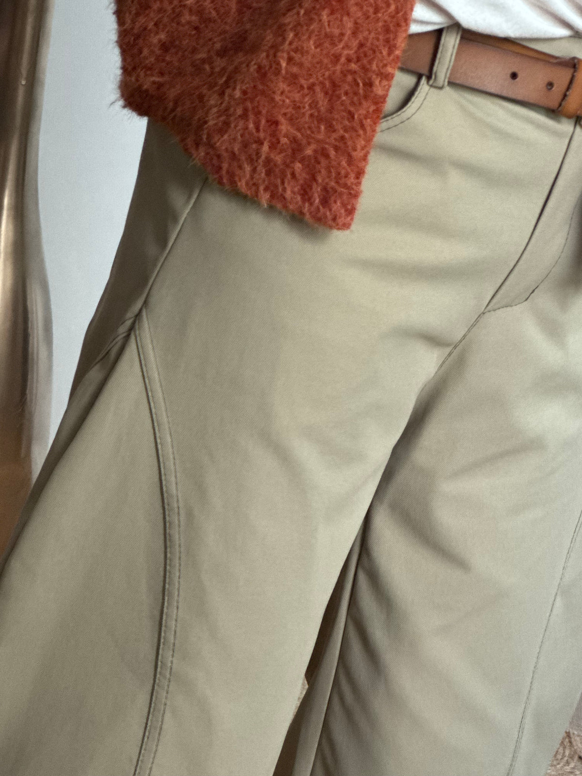 Pantalon balloon beige