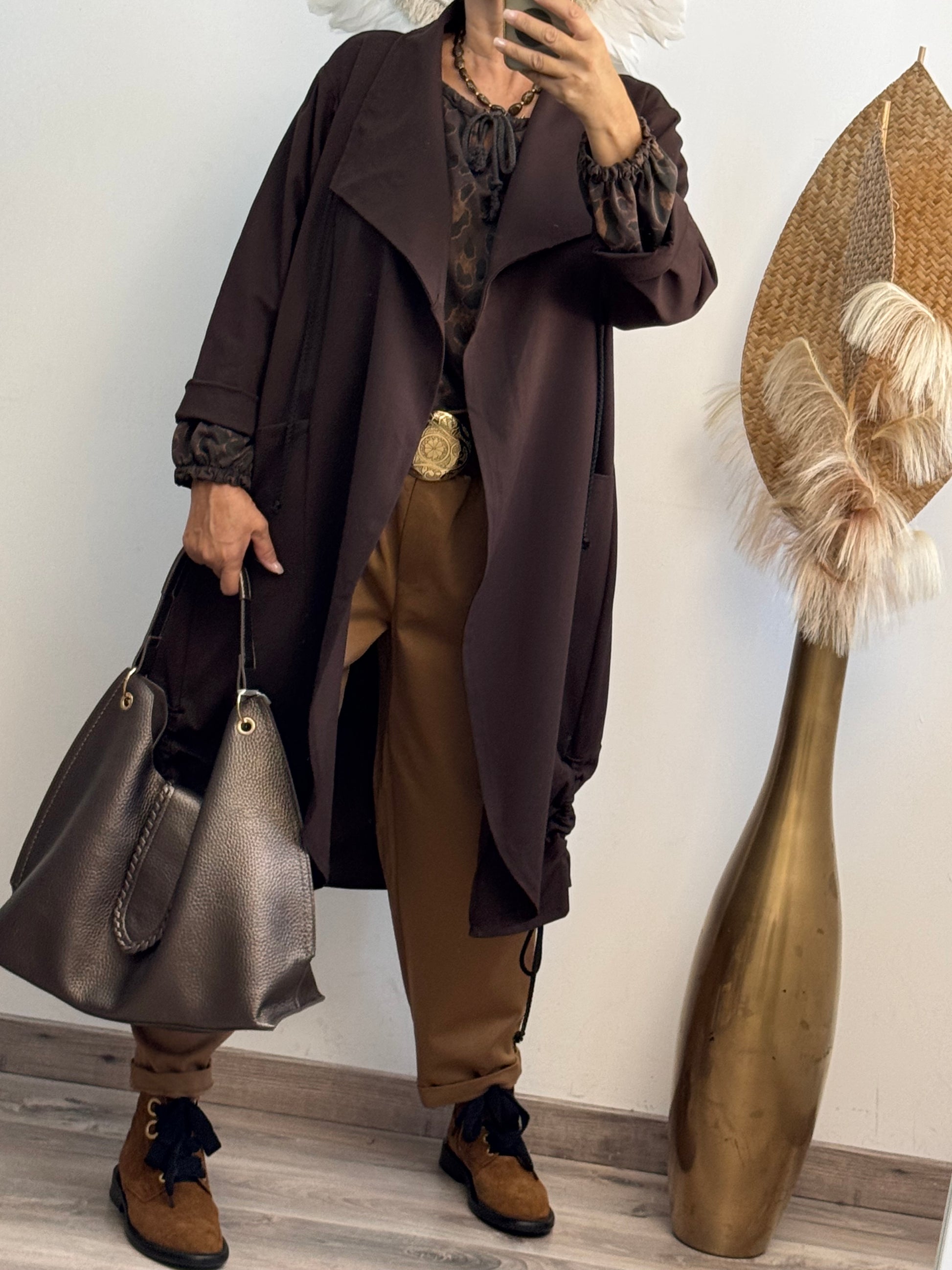 Manteau Authur marron