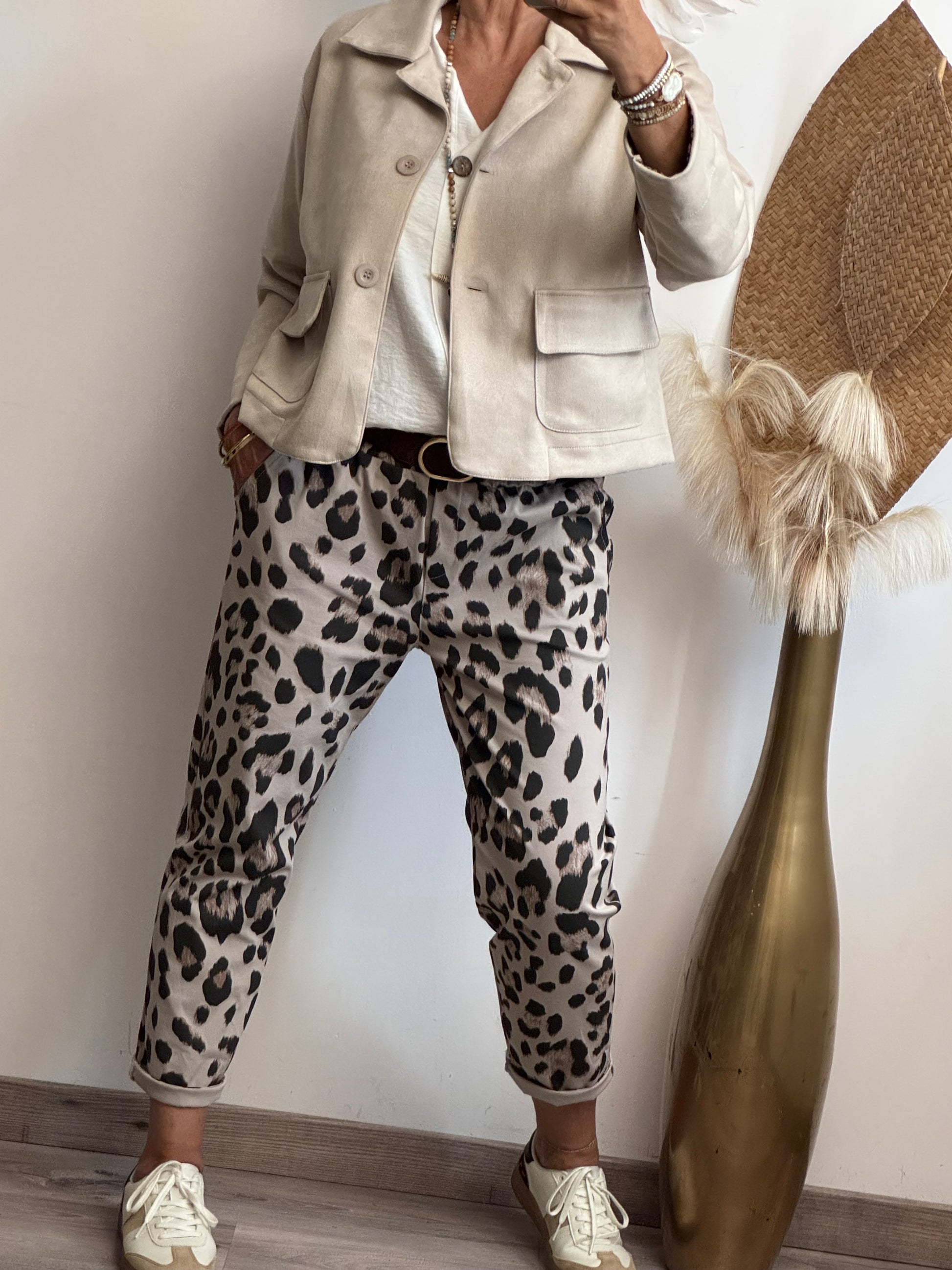 Veste suédine beige TU 36/42