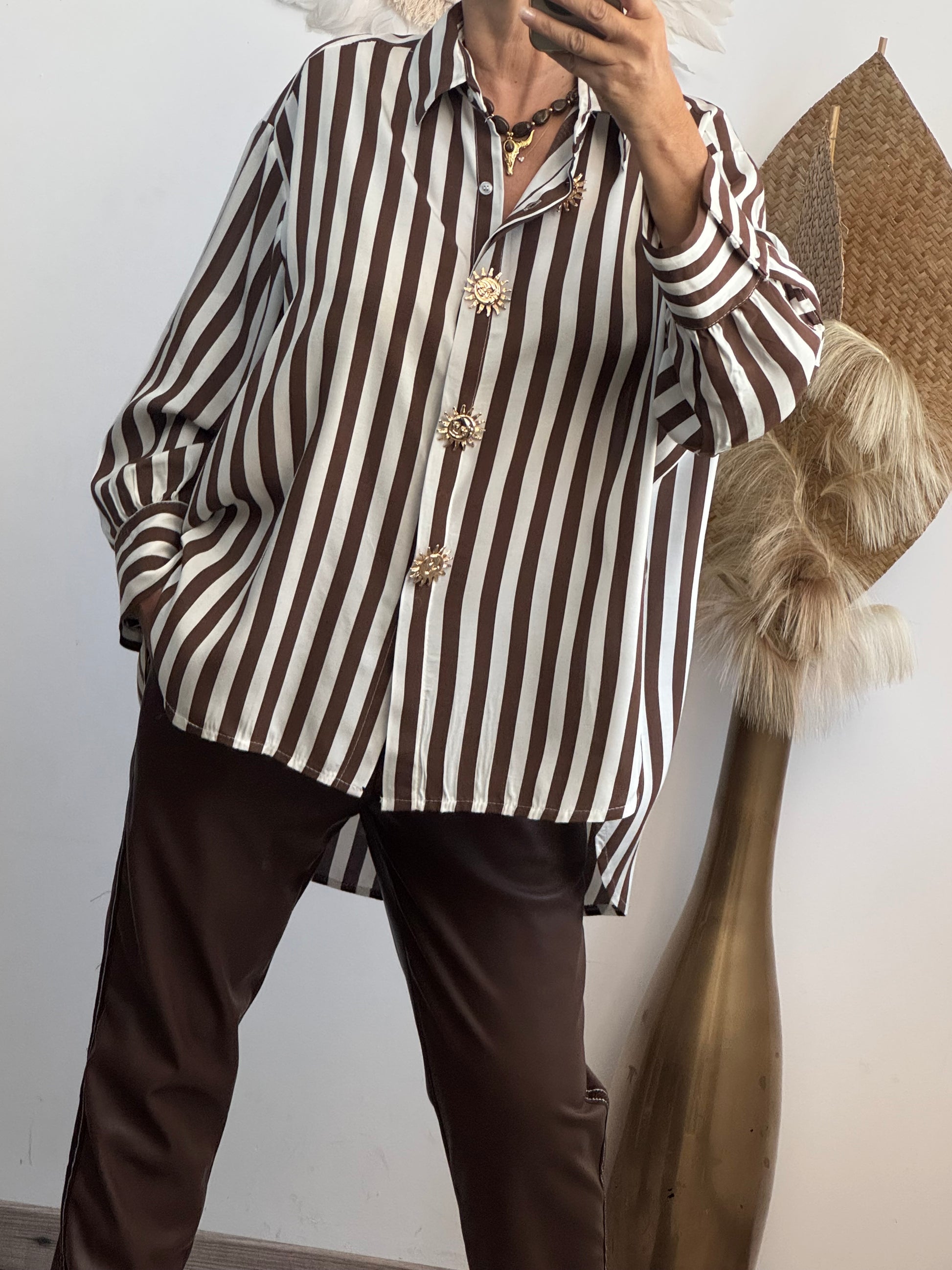 Chemise Valentine marron