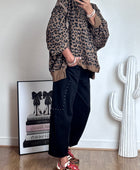 Sweat-shirt oversize Léo camel TU 38/50