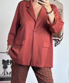 Veste blazer casuel terracotta TU 40/48