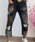 Jeans noir cœur 🤎 taillé