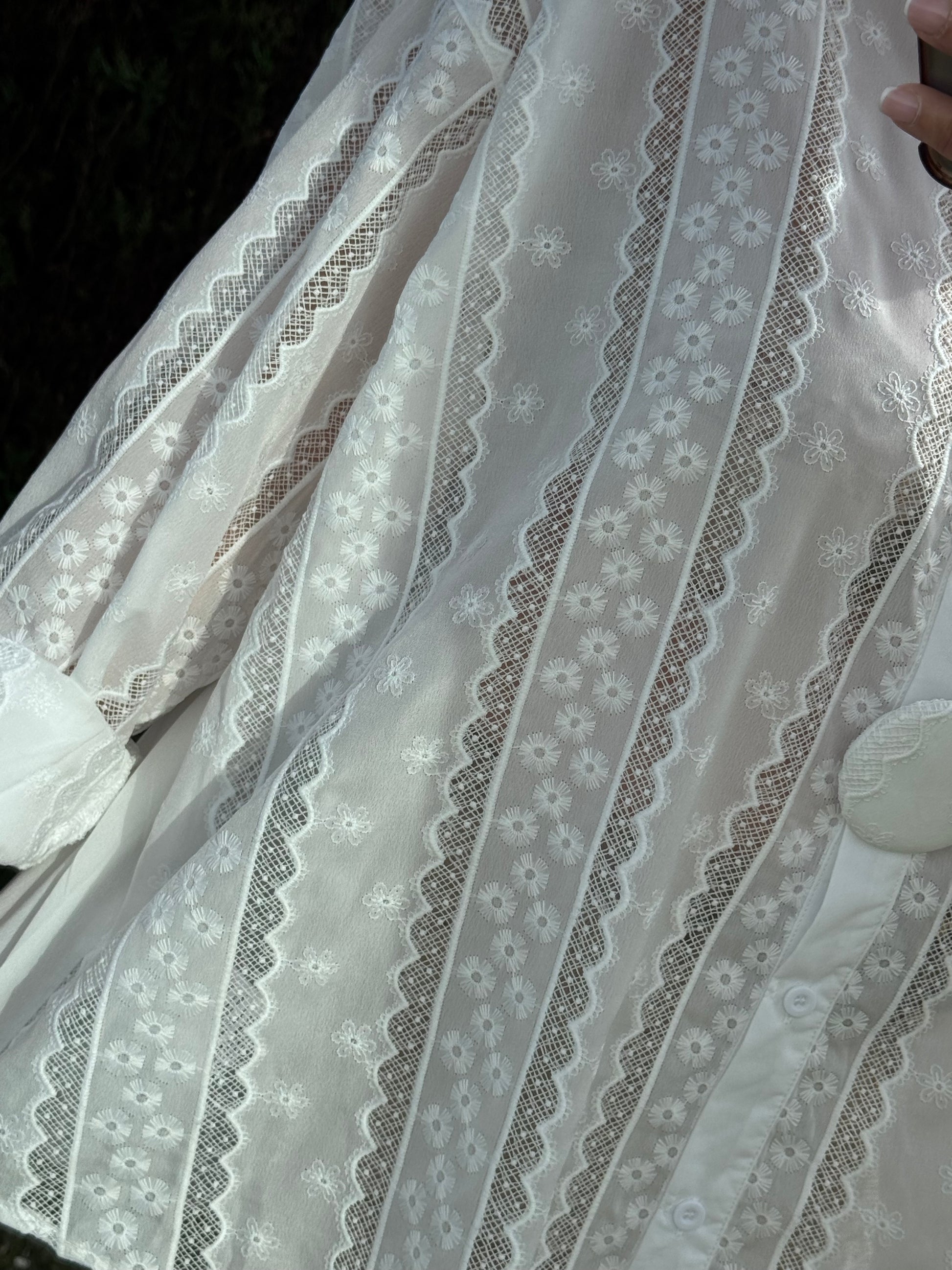 Chemise Lolita broderie blanche