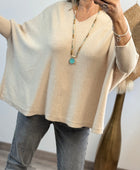 Pull Lucas oversize beige TU 44/54