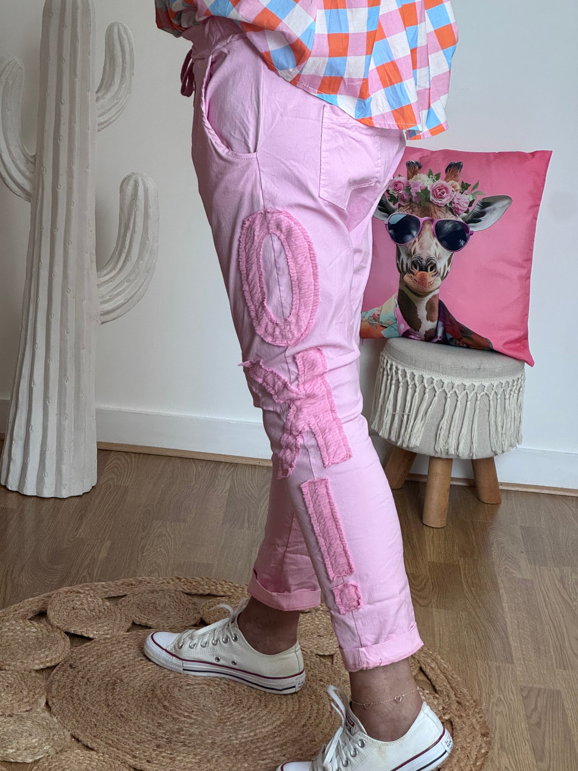 Pantalon saroual rose OK!