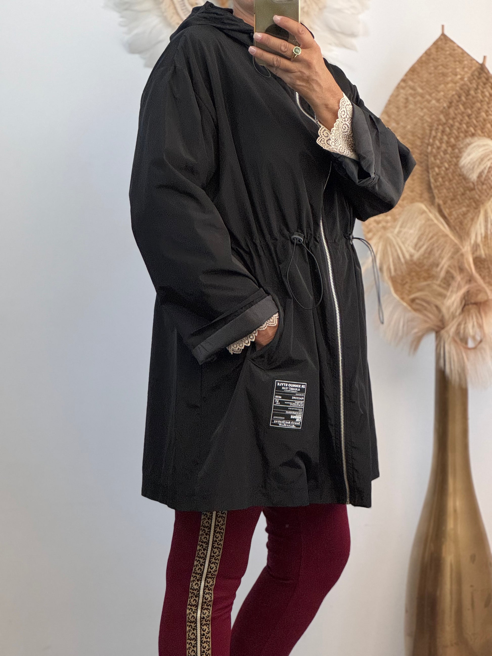 Veste coupe vent noire