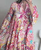 Robe floral rose