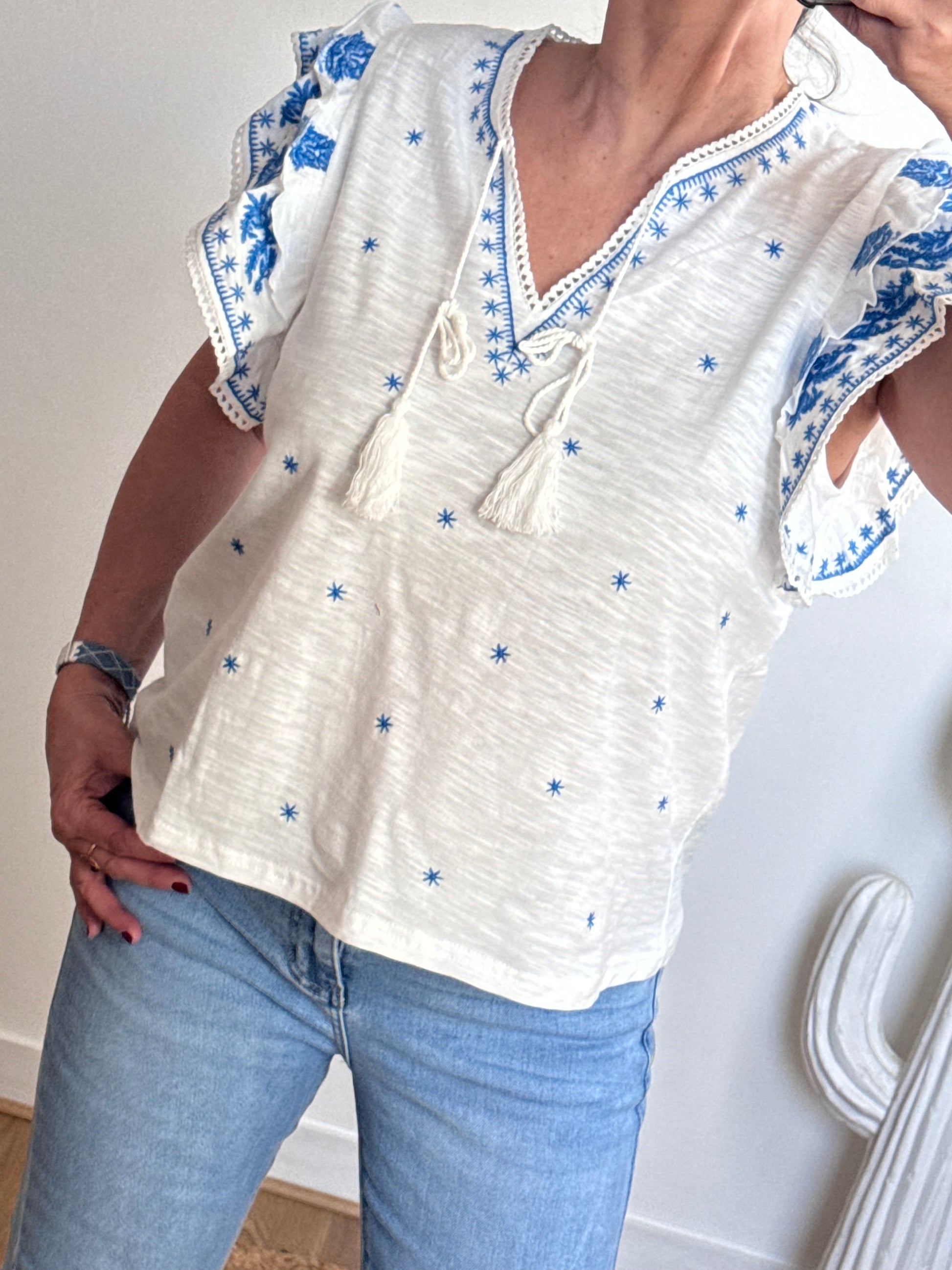 Teeshirt Josephine bleu