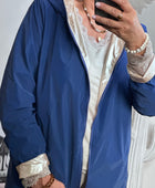 Veste coupe vent réversible marine /dorée