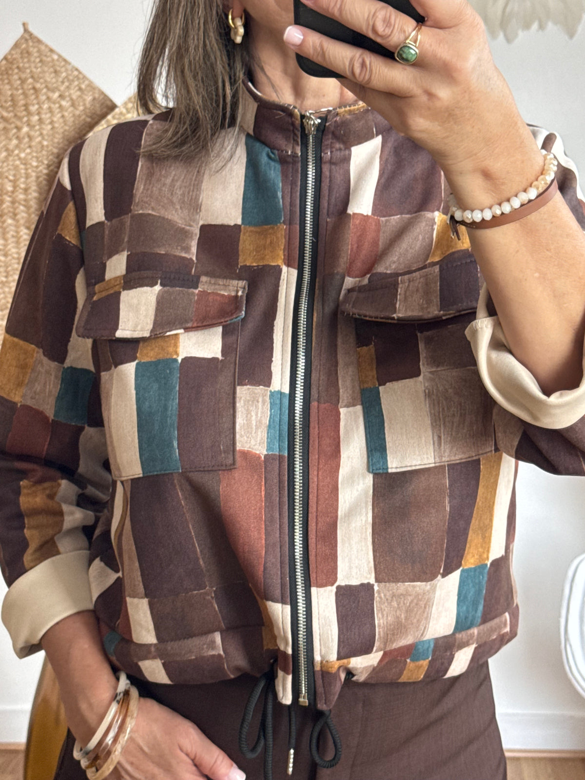 Veste Ambre marron