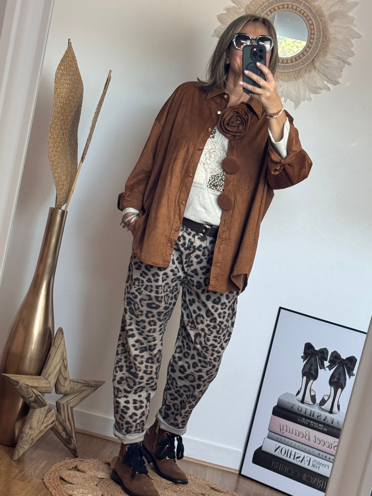 Pantalon Léo beige TU 40/48