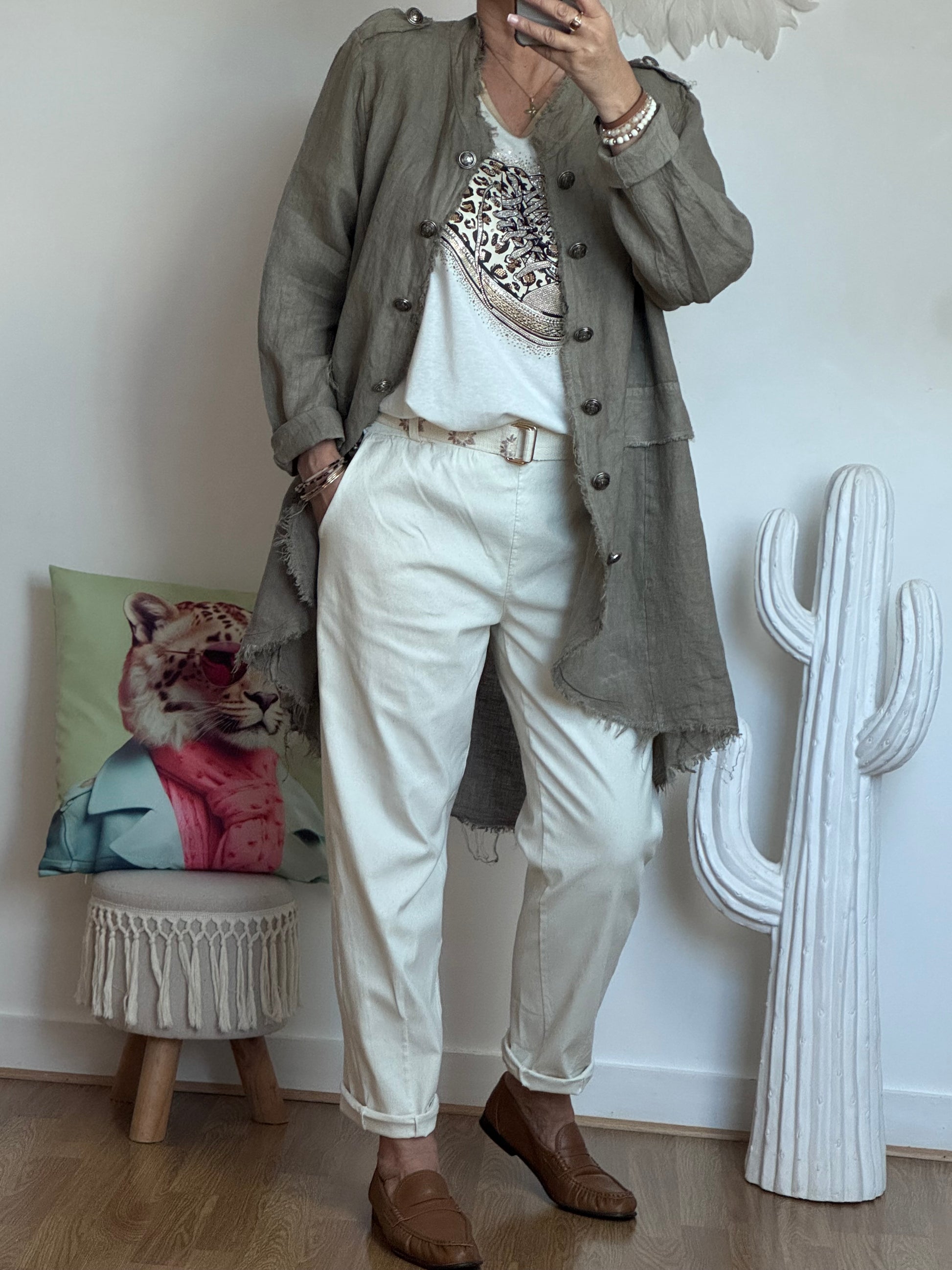 Pantalon crème confort TU 40/48