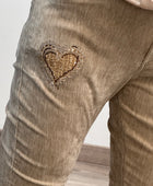 Pantalon velours beige