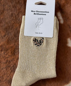 Chaussettes cœur brillantes 36/40