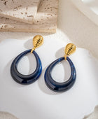 Boucles Goutte Résine
Colorée et Clou Doré