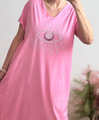 Robe teeshirt rose TU 38/46