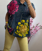 Chemise jeans Flowers
