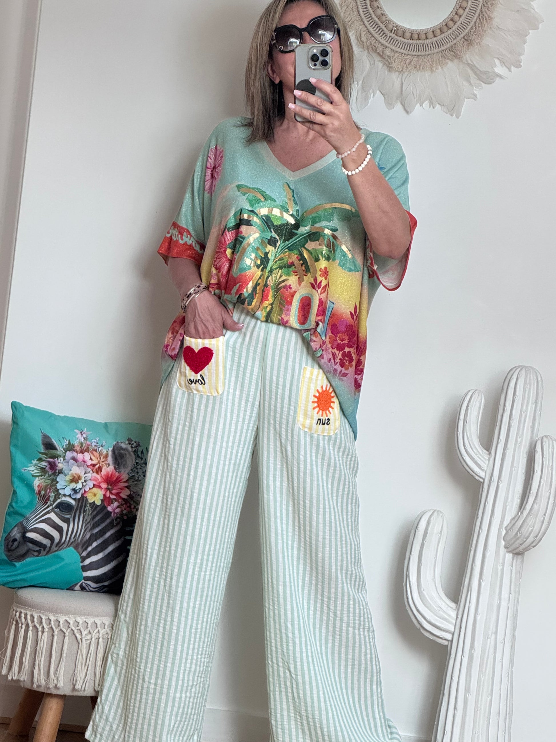 Haut oversize love