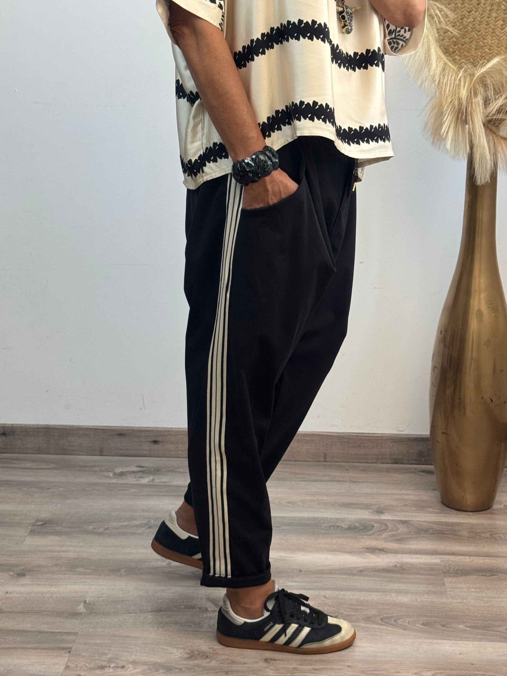 Pantalon confort saroual noir ✅ petit défaut ✅