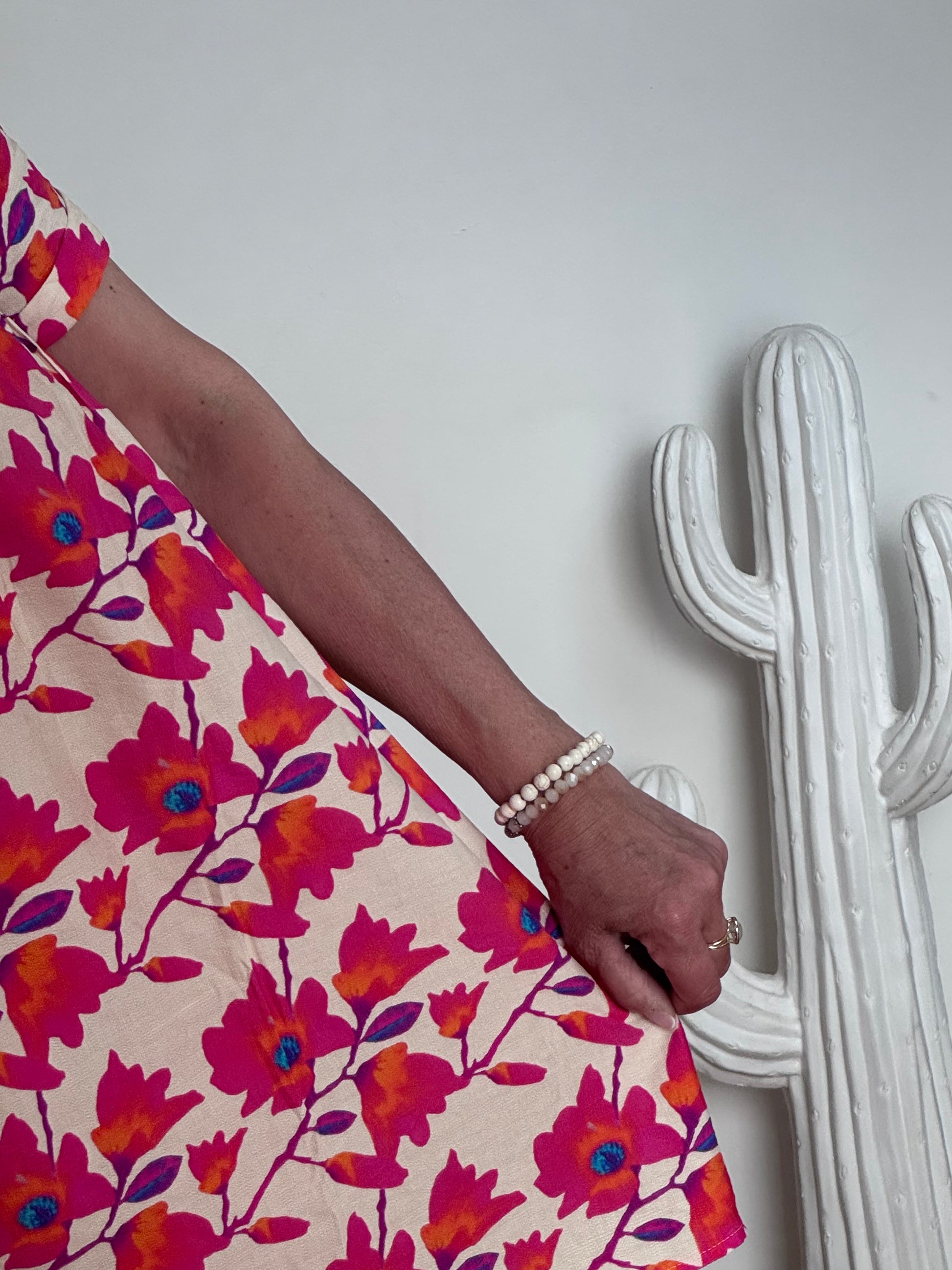 Robe shorty floral