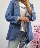 Veste blazer jean bleu clair TU 38/44