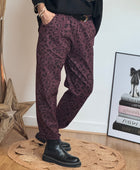 Pantalon Léo lie de vin TU 40/48