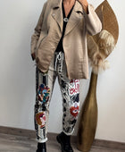 Blouson perfecto suédine beige TU 46/52