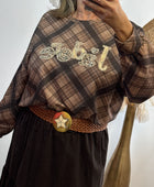 Pull à carreaux J’adore