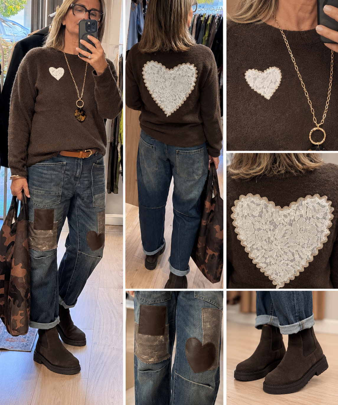 Jeans boy friend patchs