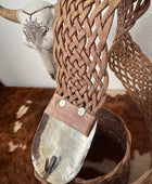 Ceinture bohème cuir véritable