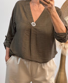 Blouse Léa marron
