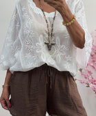 Short fluide Alphonse marron