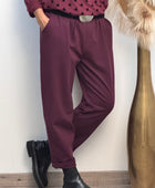 Pantalon Sacha lie de vin 42/50