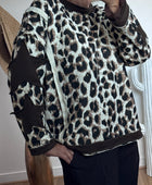 Sweat-shirt Léo Wild Star crème