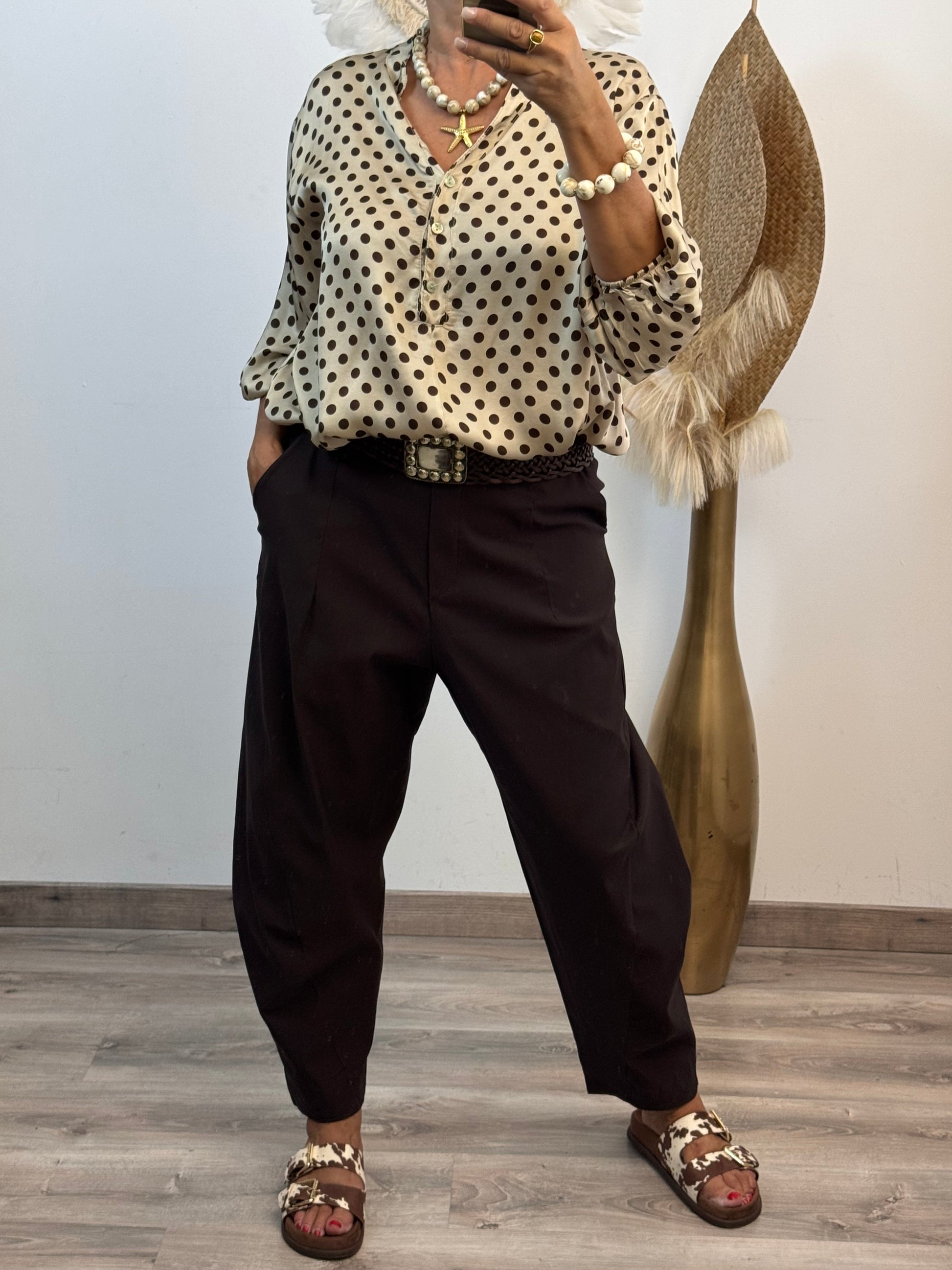 Pantalon Alex marron