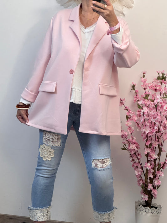 Blazer casuel rose TU 40/48