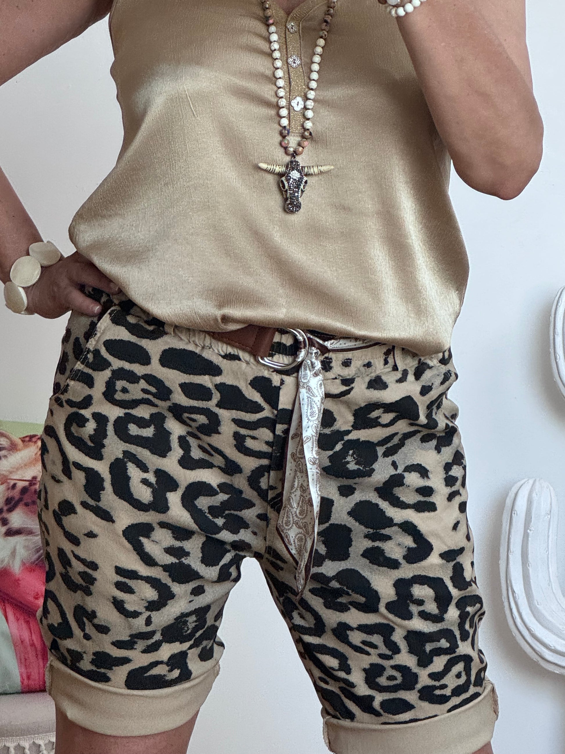 Bermuda ou short Léo camel TU 40/48
