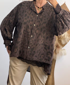 Blouse Rosalie Léo marron