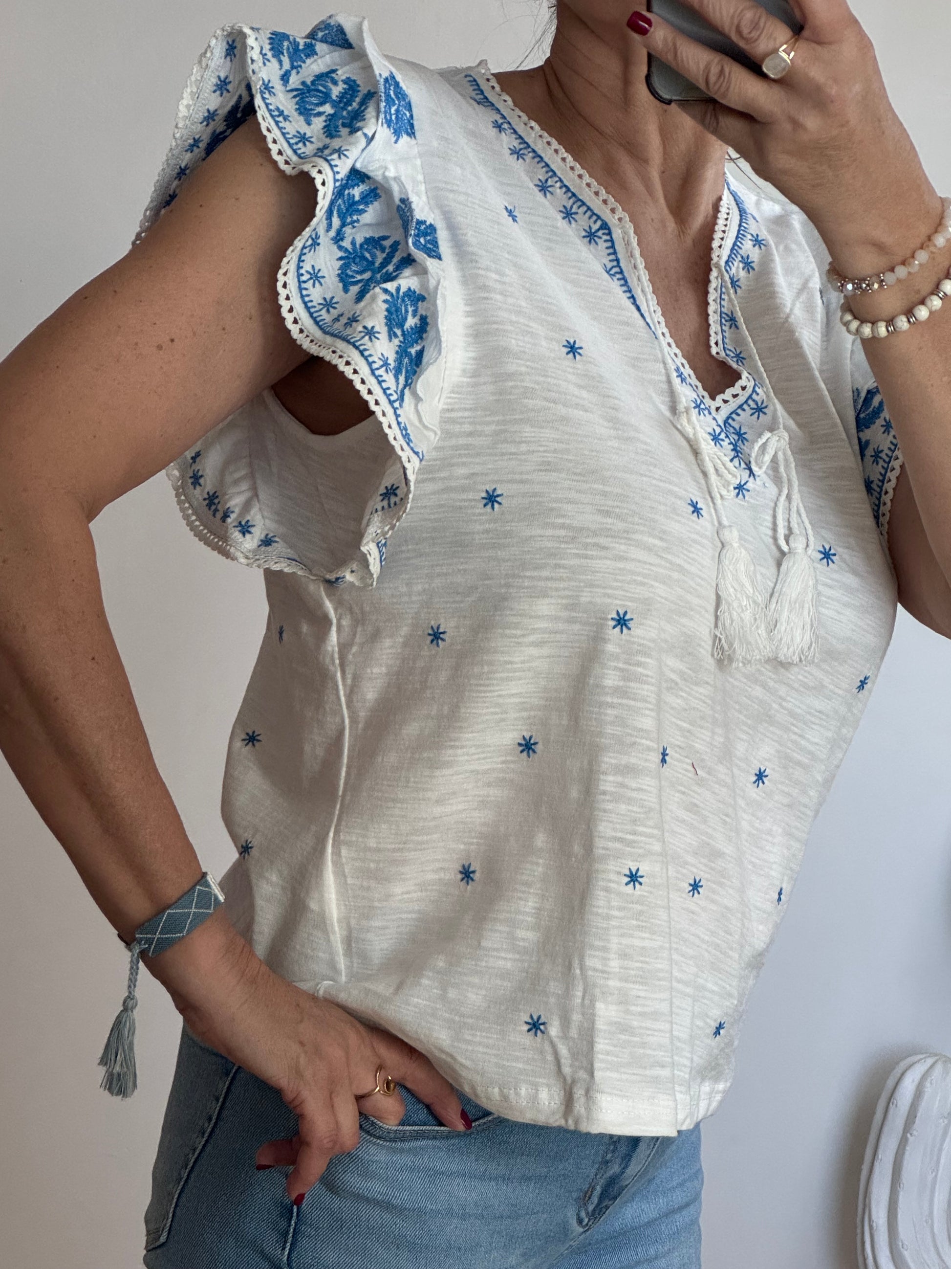 Teeshirt Josephine bleu
