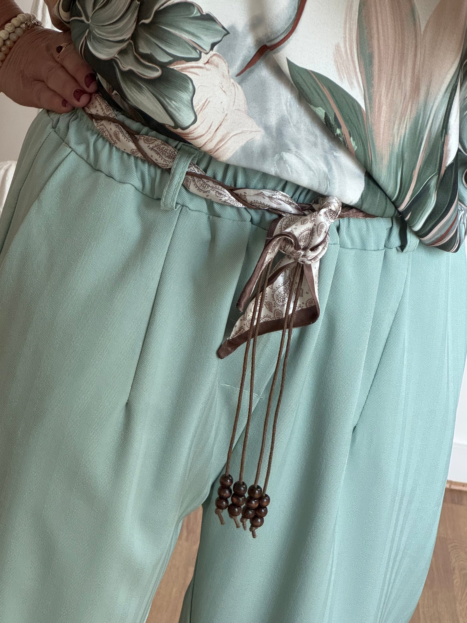 Pantalon Simon vert TU 42/48