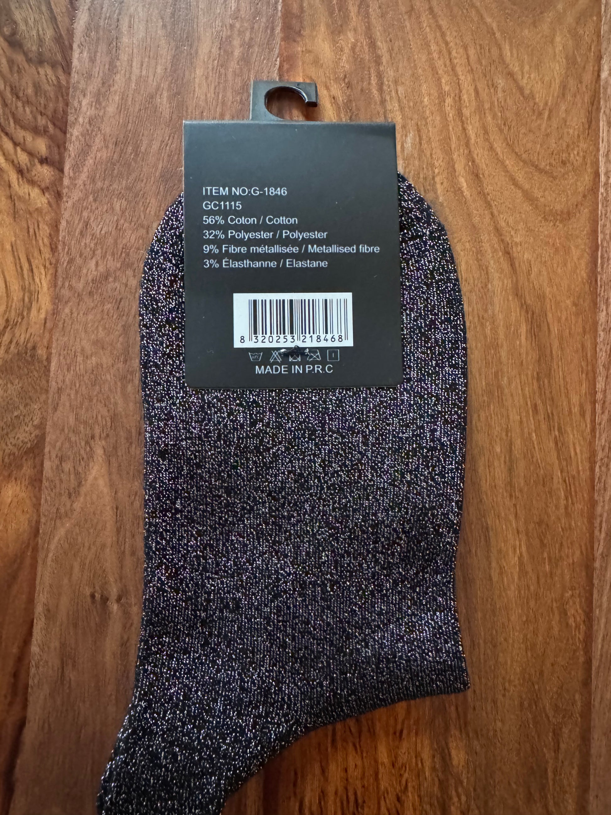 Chaussettes cœur brillantes 36/41