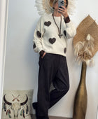 Pantalon marron chiné