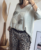Pull Rosalia beige