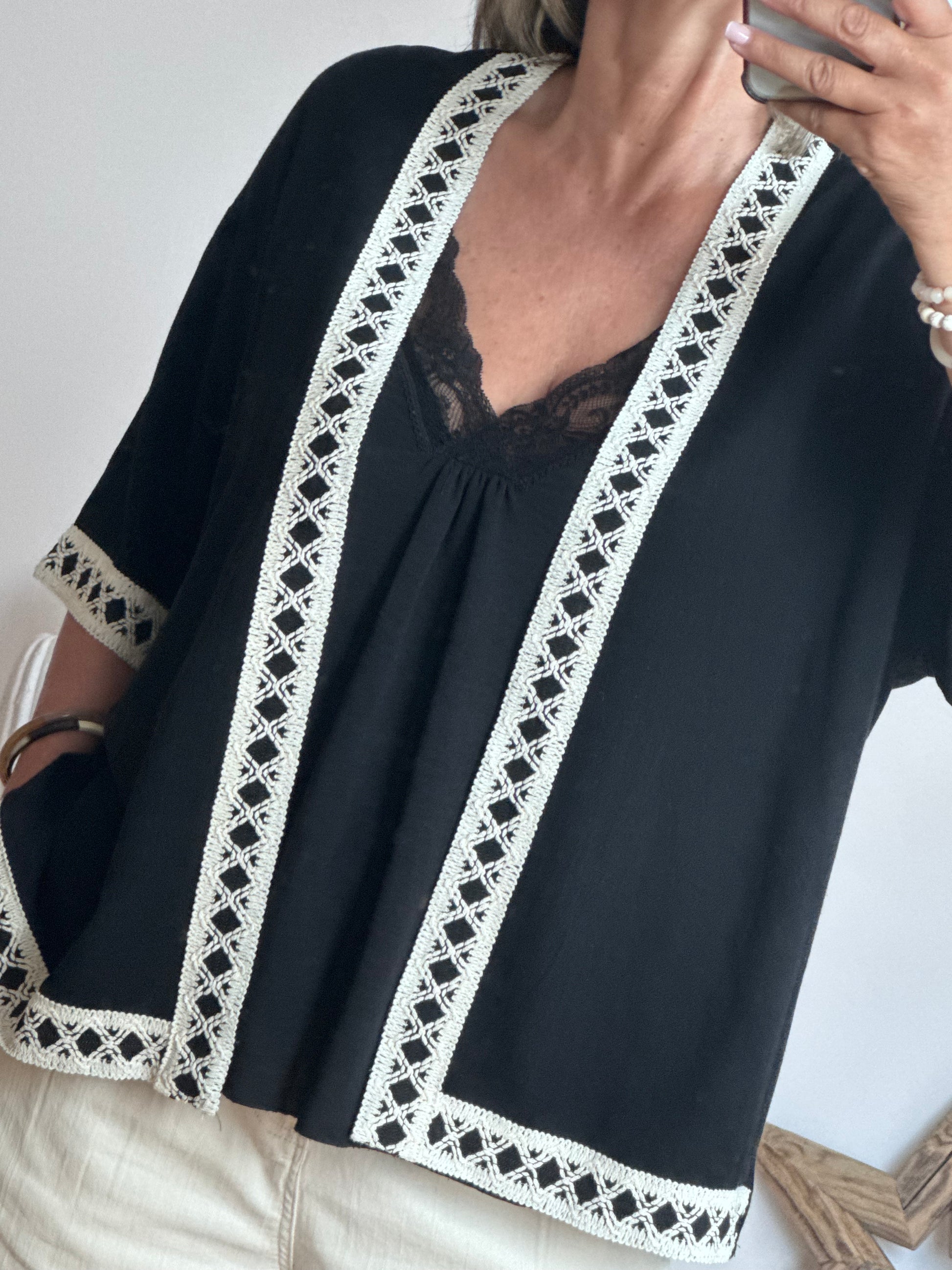 Veste noire Juliette