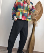 Pantalon noir chiné