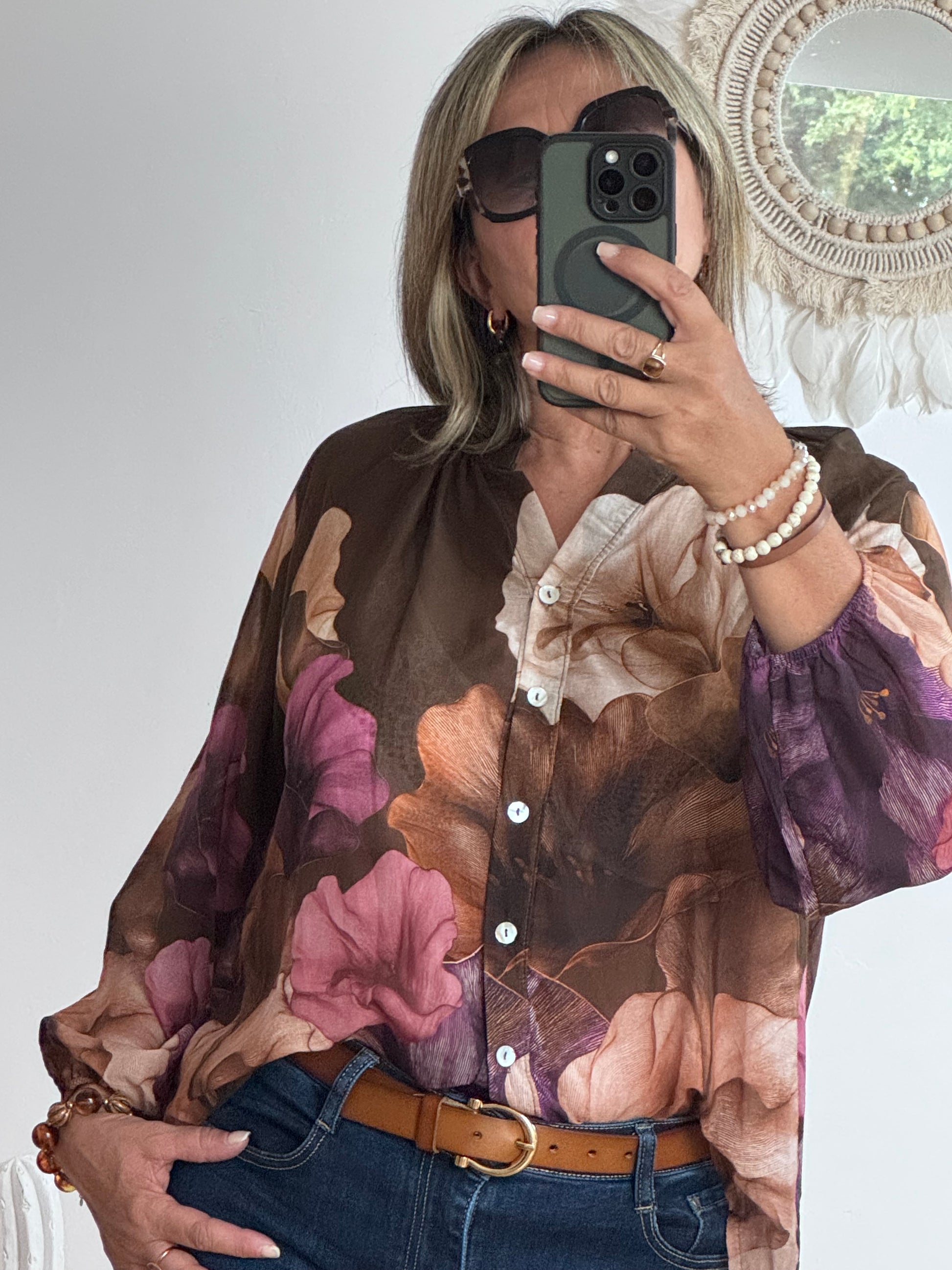 Blouse Lola marron