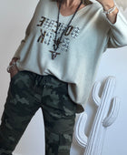 Pull bohème rock beige TU 42/50